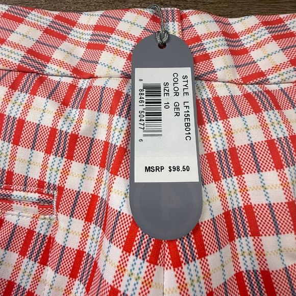 Peter Millar Women's Bermuda Golf Shorts, Wicking,Plaid, Sz 10 NWT Performance - Picture 13 of 13